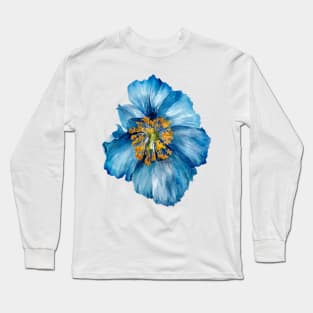 Blue Poppy Long Sleeve T-Shirt